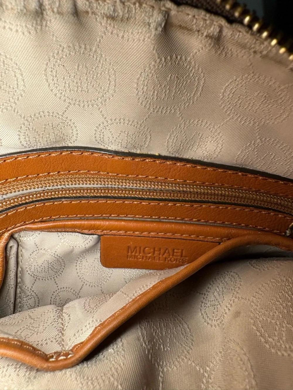 Michael Kors Brown & Tan Crossbody Bag - Picture 8 of 10